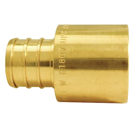 Apollo 3/4 in. Brass PEX Barb x 3/4 in. Female Copper Sweat Adapter Jar (30-Pack), 30PK APXFS3430JR